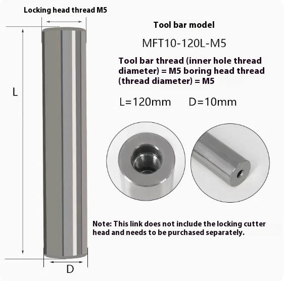 6034 MFT tungsten steel anti-vibration cutter shank lock tooth cutter shank high precision end milling cutter shank monolithic alloy interchangeable carbide head Shandong Denso Pricision Tools Co.,Ltd.